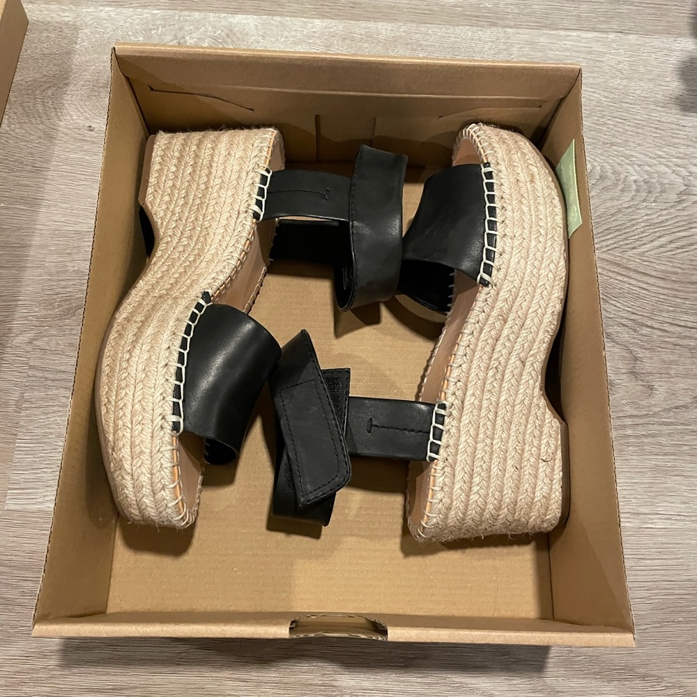 Frye leather wedges